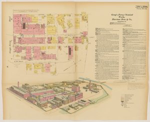 Grays Ferry Chemical Works, Grays Ferrry Rd. (nordsiden) mellem Thirty-fourth St. og Thirty-sixth St., Hexamer General Surveys, 1888