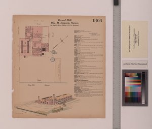 Record Mill, Elkton, Maryland, Hexamer General Surveys, 1884