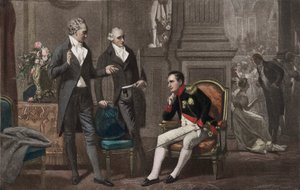 Napoleon, Goethe og Wieland (fotogravure i farve)