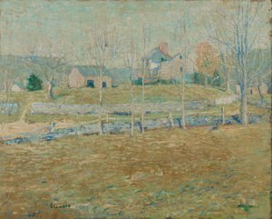 En forladt gård af Ernest Lawson