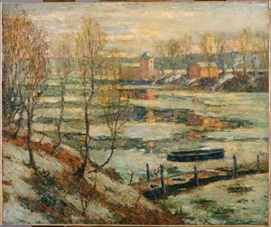 Is i floden af Ernest Lawson