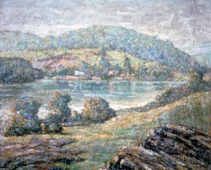 Morning Light, River Valley, Connecticut, 1919 af Ernest Lawson