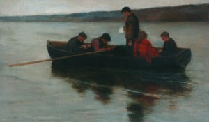 Et barns begravelse i højlandet, 1896