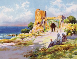 Omegn af Rabat, Marokko (farve litho) af Ernest Louis Lessieux