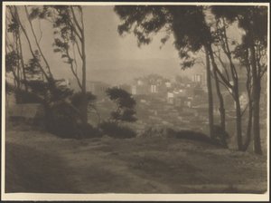 Byen fra bakketoppen af Ernest Mitchell Pratt