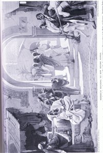 Mordokai nægter at bøje sig for Haman 485 f.Kr af Ernest Normand