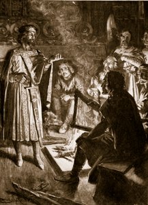 King Knud and the Poet, illustration fra 