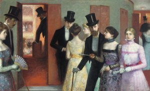 Soiree at the Opera, ca. 1900 (olie på lærred)