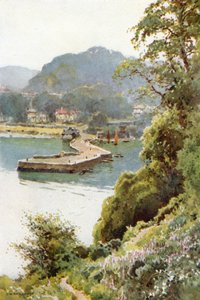 Aberdour (farve litho) af Ernest William Haslehust