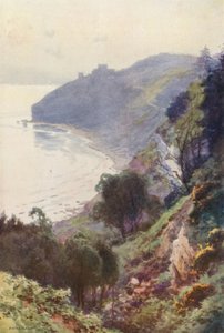 Durlston Bay, Swanage (farvemedlemmer) af Ernest William Haslehust