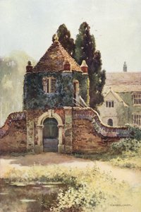 Gateway, Poxwell Manor House (farve litho) af Ernest William Haslehust