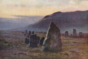 Stone Avenue, nær Merrivale (farve litho) af Ernest William Haslehust