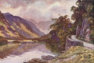 Ullswater (farve litho) af Ernest William Haslehust