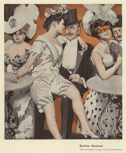Berlin karneval (farve litho)