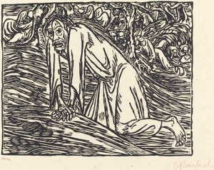 Kristus i Getsemane af Ernst Barlach