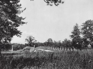 Siling, Chihli, Manchu-dynastiets vestlige kejserlige grave, broen på åndernes vej (s/h-foto) af Ernst Boerschmann