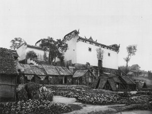 Wanhien, Huan hou kung, Szechuan, general Chang Feis mindetempel på Yangtzes høje bredder (s/h-foto) af Ernst Boerschmann