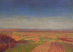 Marchfeld vom Bisamberg af Ernst Eck