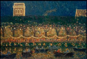 Aften ved Uhlenhorster Fährhaus