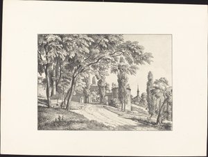 Indgang til klostergården af Ernst Fries