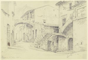 Gade i Terni-Papigno af Ernst Fries