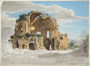 Minerva Medicas tempel i Rom af Ernst Fries