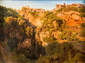 Vandfaldene i Tivoli med Ponte Lupo, Vesta-templet og Sibyl-templet
Vandfaldene i Tivoli med Ponte Lupo, Vesta-templet og Sibyl-templet