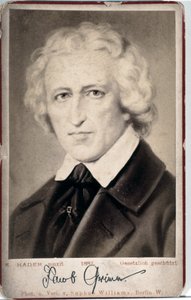 Portræt af Jacob Grimm af Ernst Hader