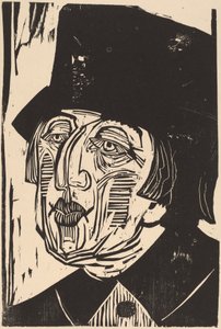 Annette Kolb, 1926. af Ernst Ludwig Kirchner