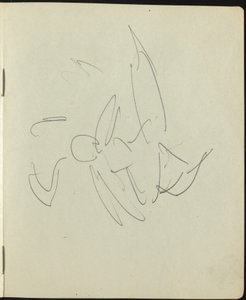 Dansere og udøvende side fra en skitsebog, ca. 1911. af Ernst Ludwig Kirchner