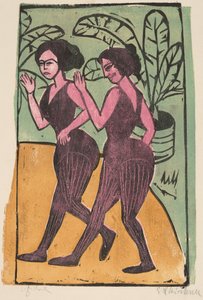Engelske stepdansere, 1911. af Ernst Ludwig Kirchner
