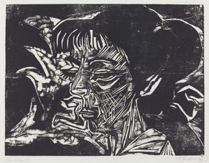 Fanny Wocke, 1916. af Ernst Ludwig Kirchner
