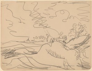 Landskab i Taunus, 1916. af Ernst Ludwig Kirchner
