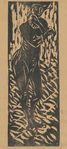 Nøgen med smykker, 1906. af Ernst Ludwig Kirchner