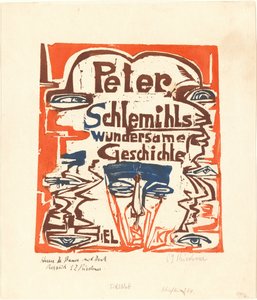 Peter Schlemihls vidunderlige historie Peter Schlemihls vidunderlige historie titelblad, 1915. af Ernst Ludwig Kirchner