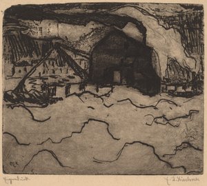 Sandsugere på Elben, 1906. af Ernst Ludwig Kirchner