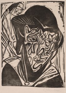 Kvinde med slør, 1915.