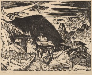 Alpine græsgange af Ernst Ludwig Kirchner