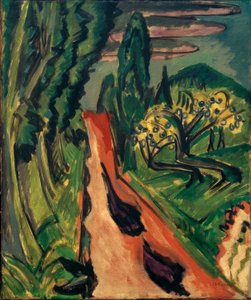 Motorvej i Taunus af Ernst Ludwig Kirchner