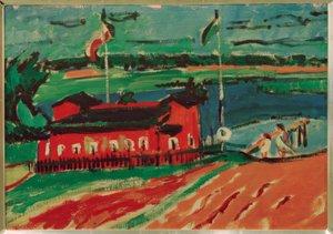 Badeanstalt bei Dresden af Ernst Ludwig Kirchner