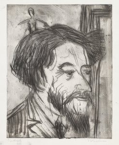 Portræt af professor Enrico Padua. 1923 af Ernst Ludwig Kirchner