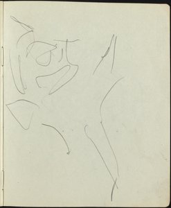 Dansere og kunstnere (side fra en skitsebog) af Ernst Ludwig Kirchner