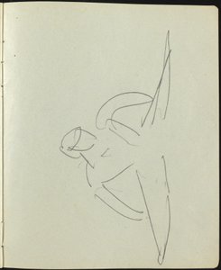 Dansere og kunstnere (side fra en skitsebog) af Ernst Ludwig Kirchner