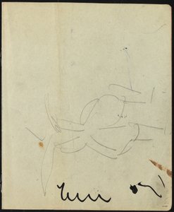 Dansere og kunstnere (side fra en skitsebog) af Ernst Ludwig Kirchner
