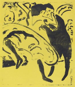 Dansende par af Ernst Ludwig Kirchner