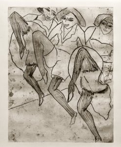 E.L. Kirchner, Hamburgere dansere af Ernst Ludwig Kirchner