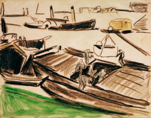 Elbzillen II af Ernst Ludwig Kirchner