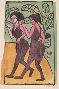 Engelske stepdansere, 1911 af Ernst Ludwig Kirchner