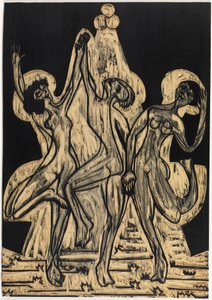 Farvedans, tegneblok af Ernst Ludwig Kirchner