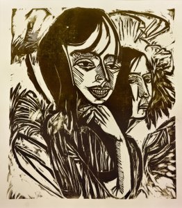 Femern piger af Ernst Ludwig Kirchner
